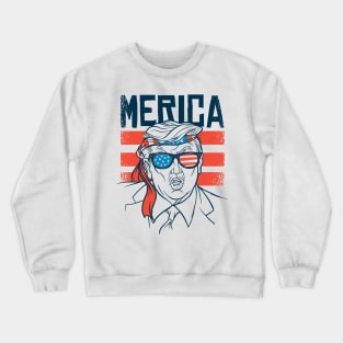 Merica Donald Trump Crewneck Sweatshirt